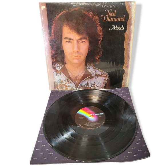 Neil Diamond "Moods" By MCA Records 93136-A Vintage 1972 Vinyl LP Record - Picture 2 of 3